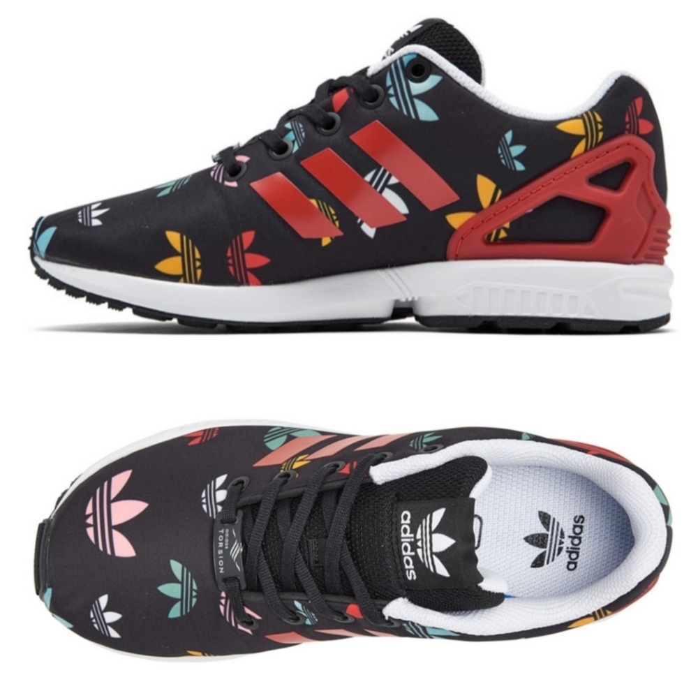 adidas Black Sneakers with Multicolor Accents